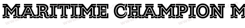 Maritime Champion Medium字体转换
